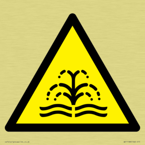 W516 Warning: fountain/water plume